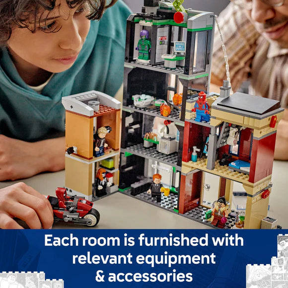 LEGO® ǀ Marvel Spider-Man vs. Oscorp, Kids Super Hero Building Kit 76324