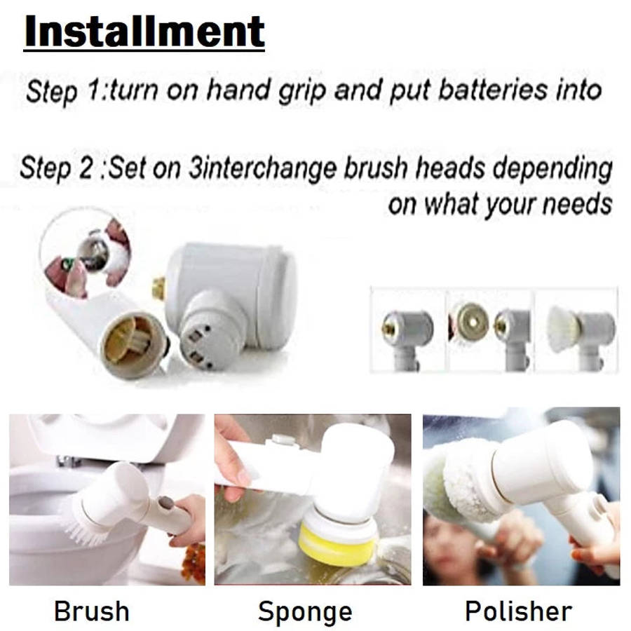 Handheld Wireless Electric Cleaning Brush