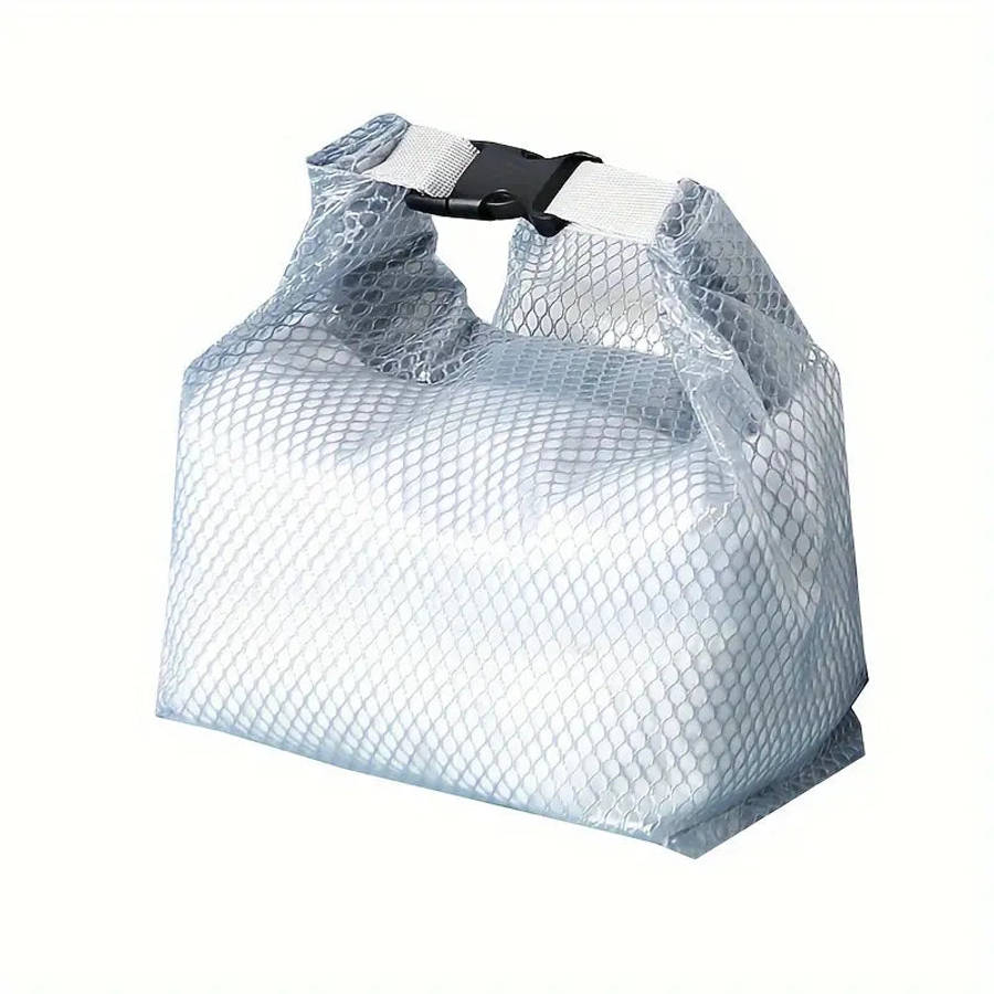 Snap Waterproof Swim Suit Storage Bag/White