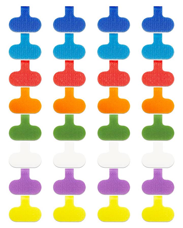 Easy-to-Write Cable Labels - 32 Pack