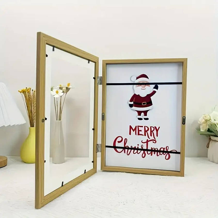 Front Opening Wooden Art Display Frame-White