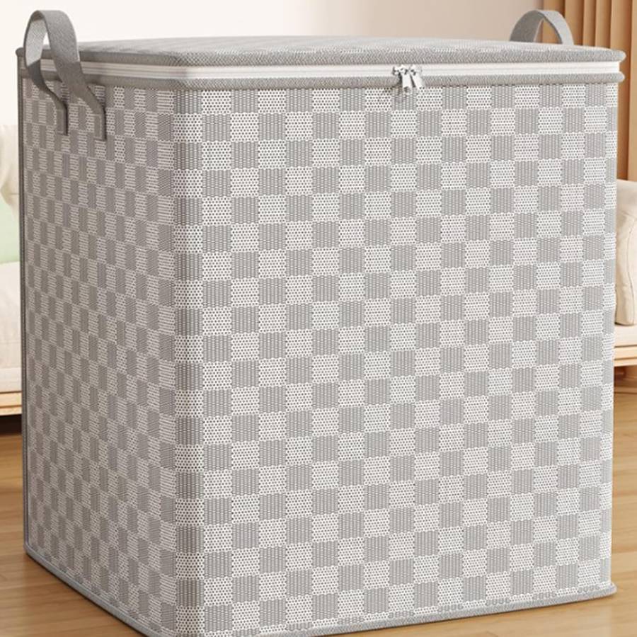 Dust-proof Non-woven Quilt Bag with Zip Lid/ Med 56*45*56