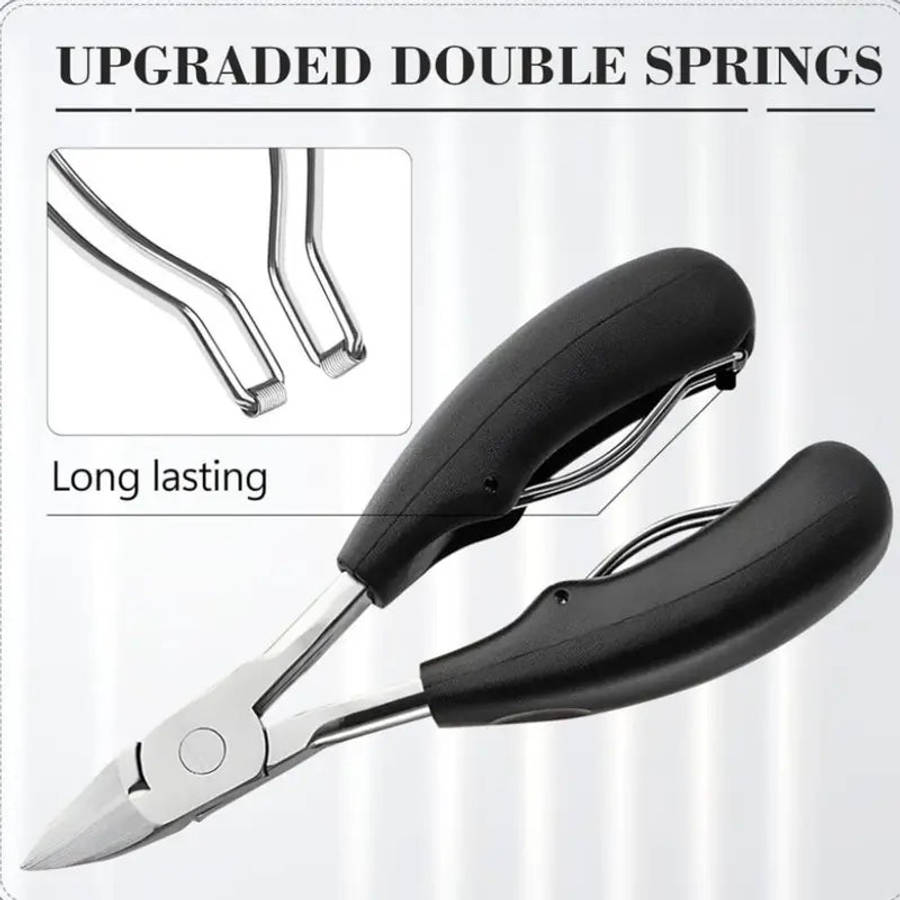 5pc Professional Heavy-Duty Toenail Clipper Set for Ingrown & Thick Toenails