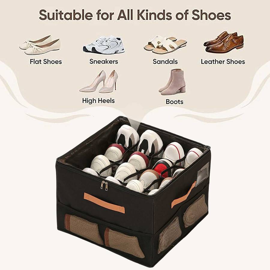 Home Textile Storage Organizer  Foldable with Side Pockets