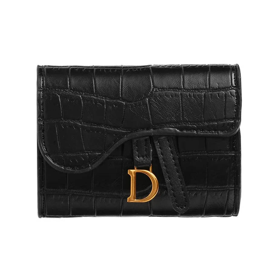 PU Croc Leather Style Women's Multi Card Wallet-GREEN