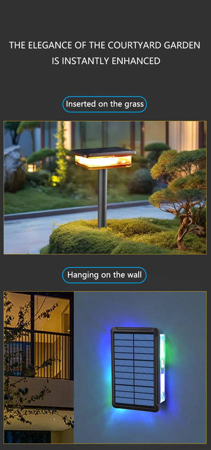 2-in-1 Solar Garden Light and Rope Light - Cool White