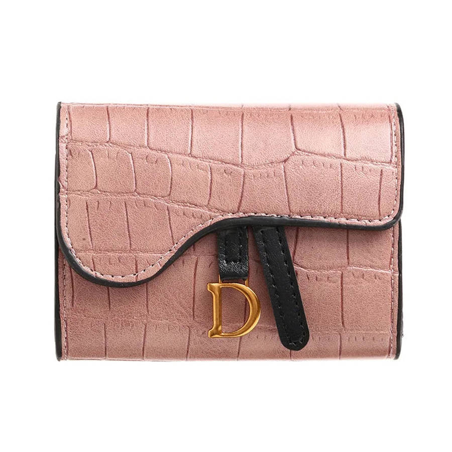 PU Croc Leather Style Women's Multi Card Wallet-GREEN