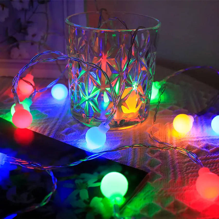 Solar Bubble Fairy Lights - 100 LED 10m