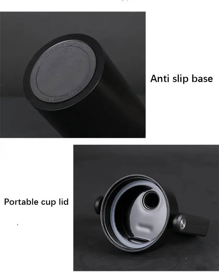 Multi-purpose Matte Finish Thermal Water Bottle -Black 2L