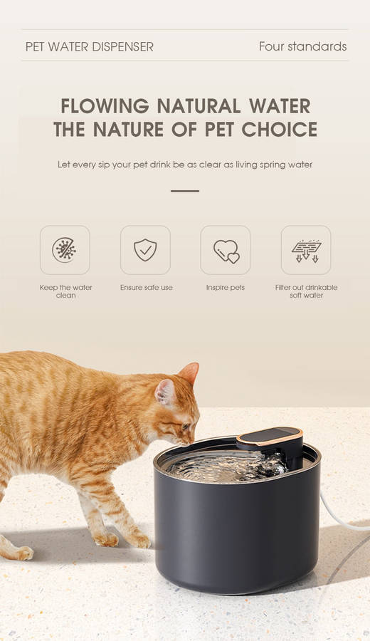 Automatic Pet Water Dispenser-WHITE