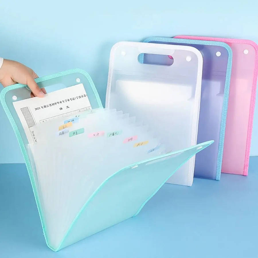 A4 Expanding Storage Folder - 300 Page/White