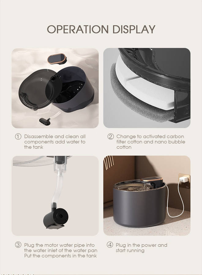 Automatic Pet Water Dispenser-WHITE