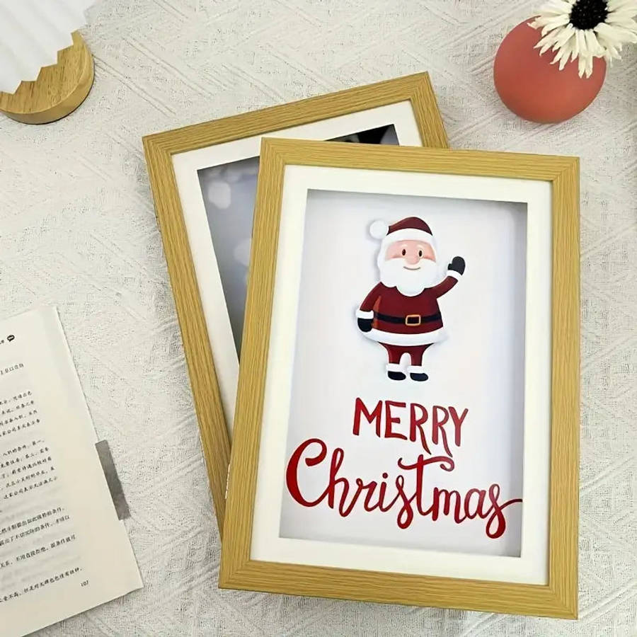 Front Opening Wooden Art Display Frame-White