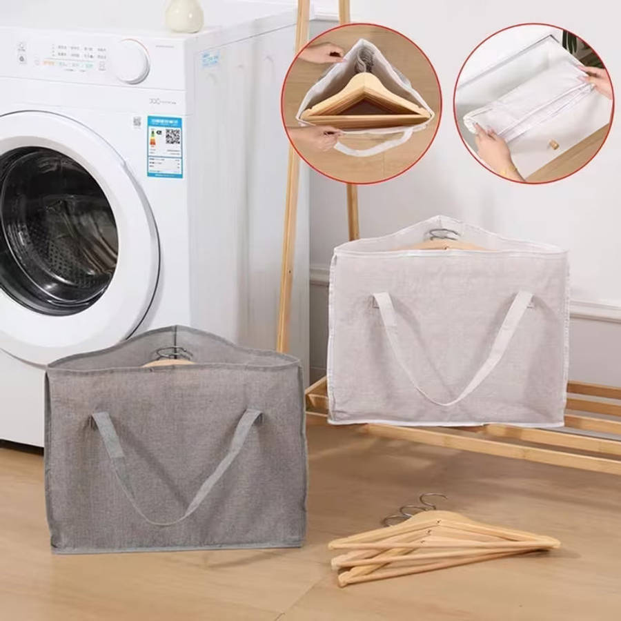 Triangle Hanger Storage Bag - Beige