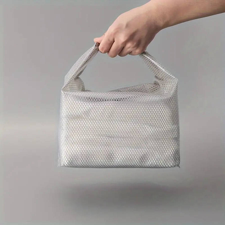 Snap Waterproof Swim Suit Storage Bag/White
