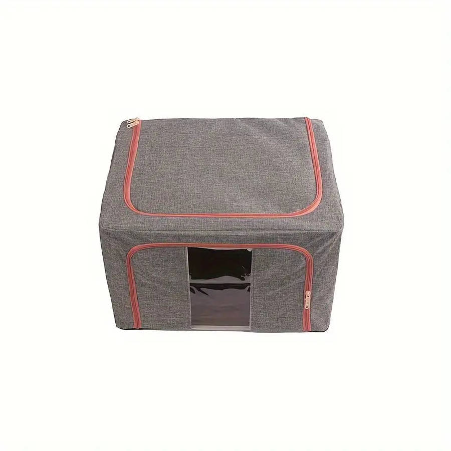 64l Foldable Clothes Storage Box - Navy