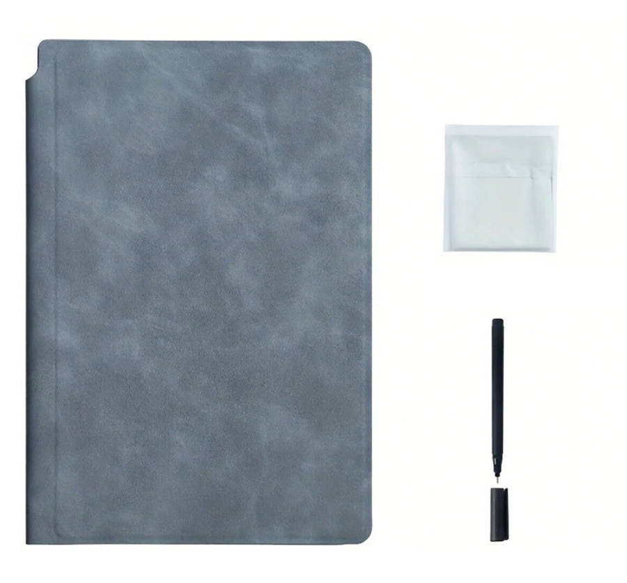 Reusable PU Leather Whiteboard Notebook/Pink