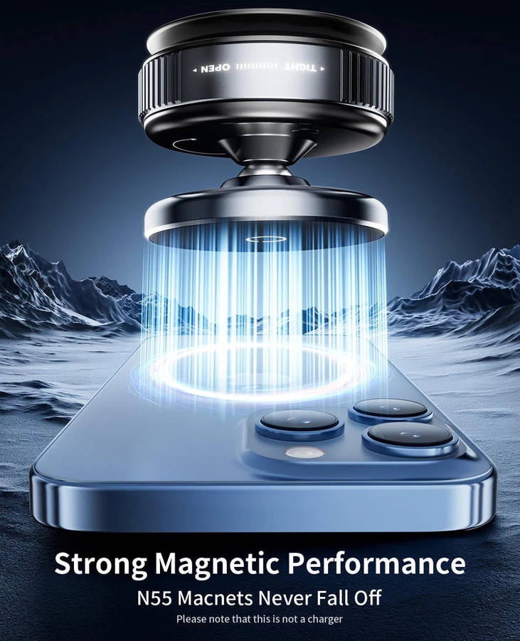 LockGrip Vacuum Magnetic Mount - White