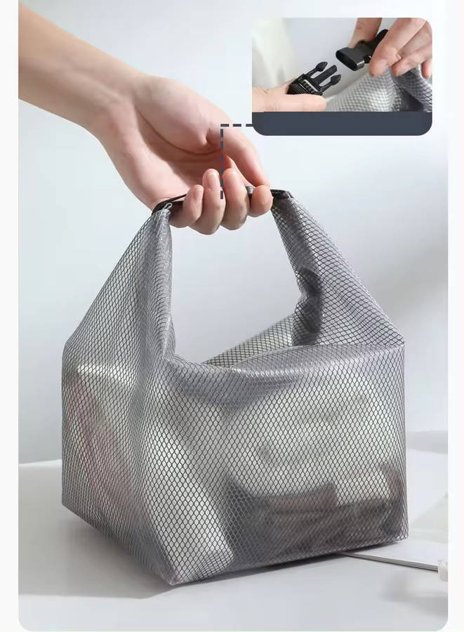 Snap Waterproof Swim Suit Storage Bag/White