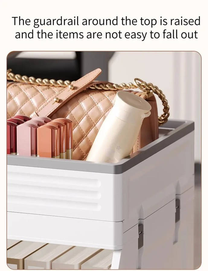 2 Tier Rolling Utility Cart