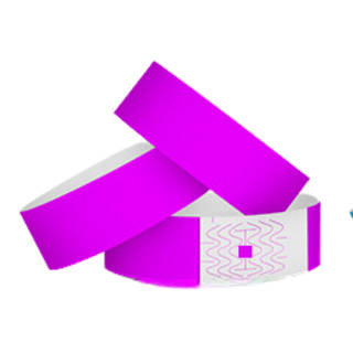 Synthetic Paper Wristbands for Events  (Plain)