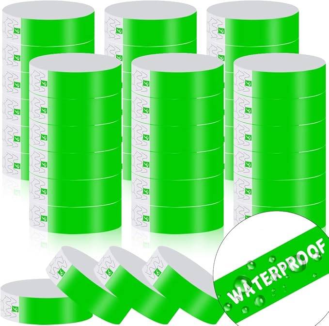 Synthetic Paper Wristbands for Events  (Plain)
