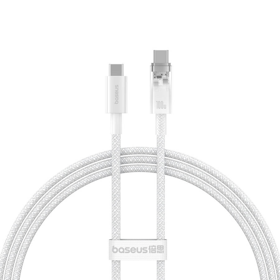 Baseus Explorer Series 1m Type - C Cable: 100W Fast Charge, Temp Control