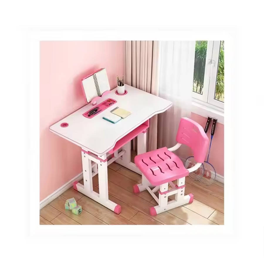 Children Height Adjustable Ergonomic Study Writing Desk With Chair CT-01 PINK
