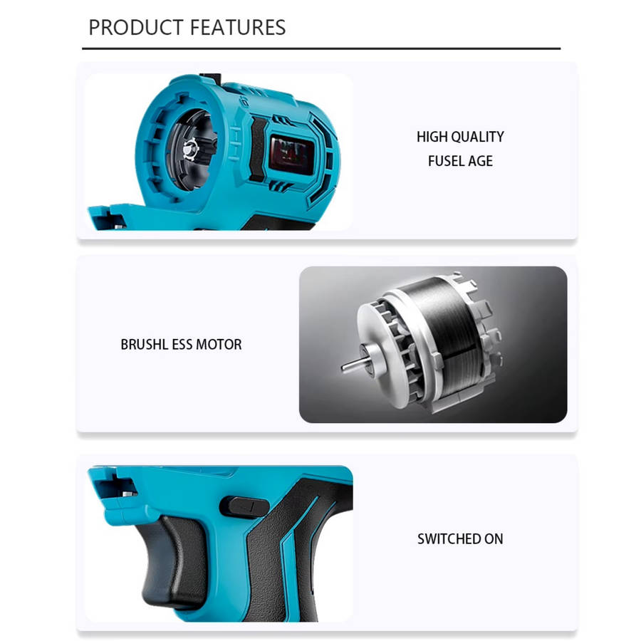 15-in-1 Cordless Multi-Head Power Tool Attachment with 2 48V Batteries