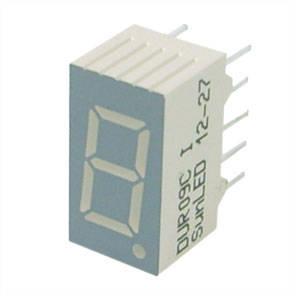 7-seg led display cc red 9mm dur09c