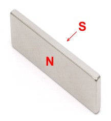Permanent magnet blk neo n35 ni 55x20x6 n35 55x20x6