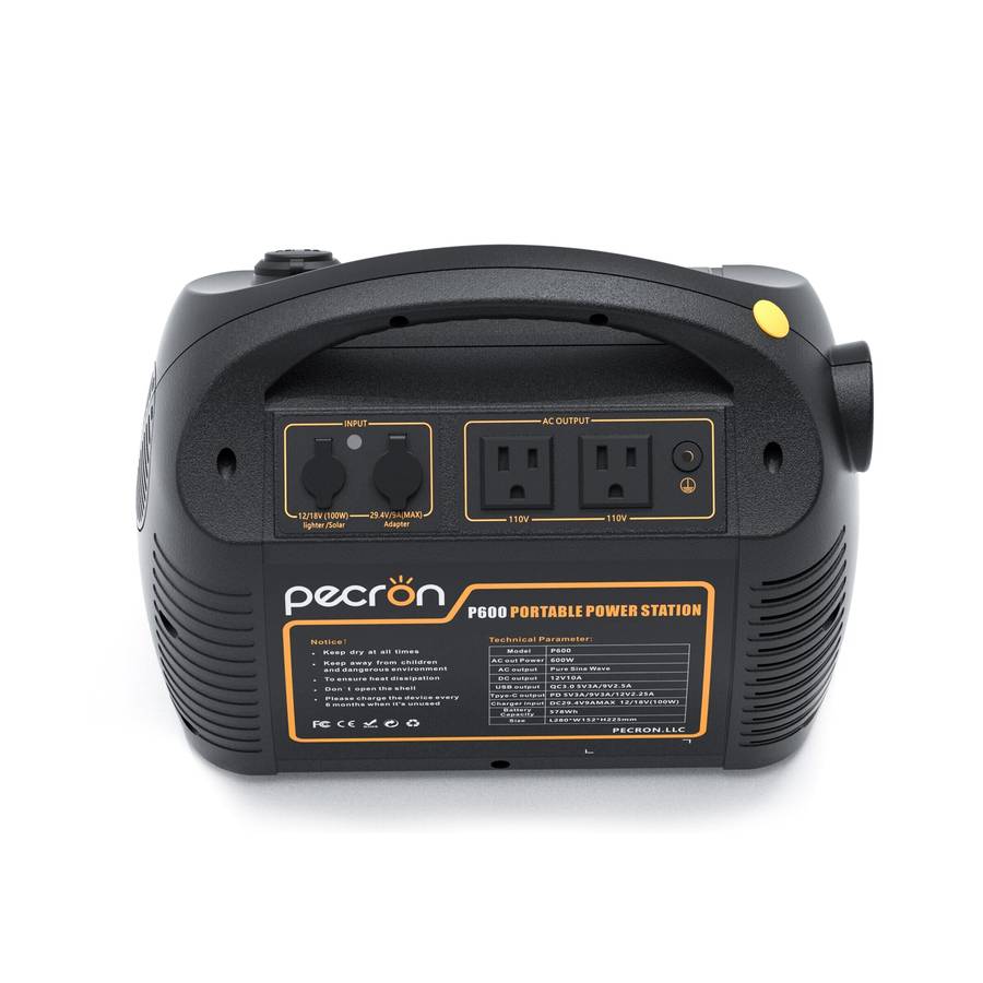 PECRON P600 600W Portable Power Station