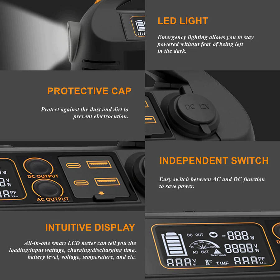 PECRON P600 600W Portable Power Station