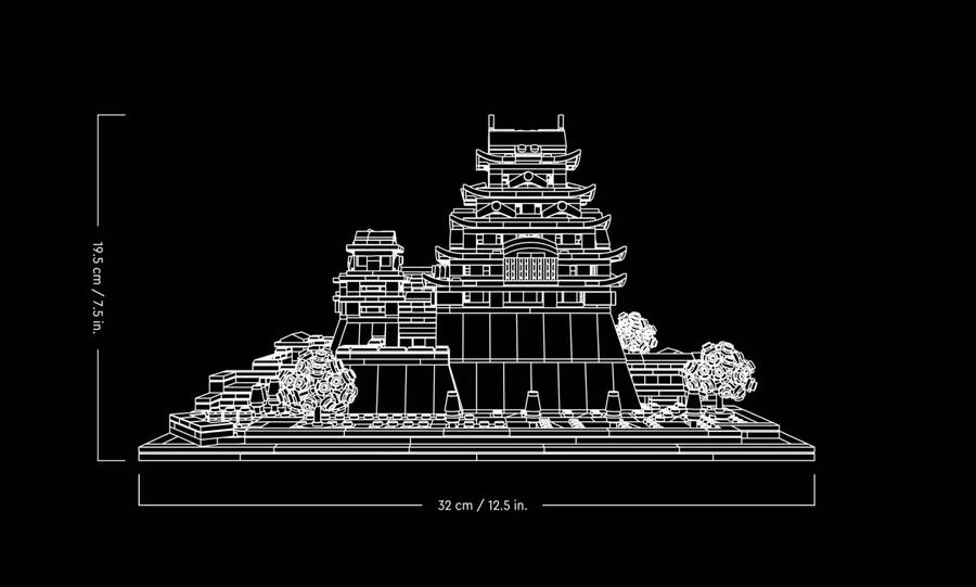 LEGO® Architecture 21060 Himeji Castle display model