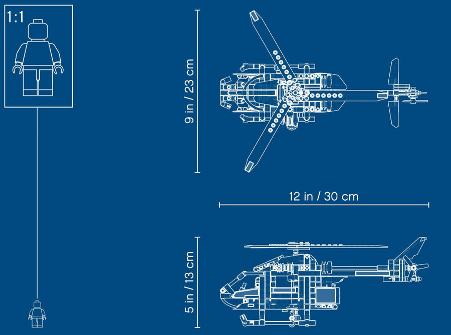 LEGO Technic 42092 Rescue Helicopter