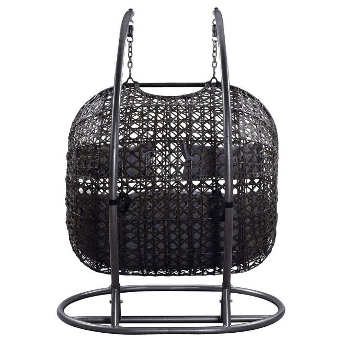 DHHU Double Swing Egg Chair Set (ONLY BROWN COLOR AVAILABLE)