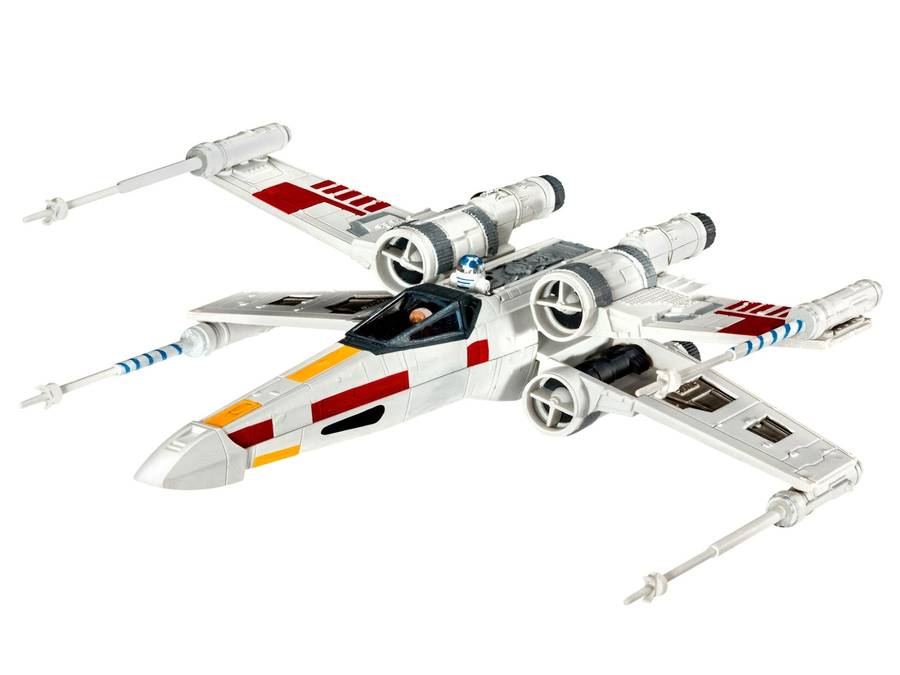 03601 STAR WARS X WING FIGHTER REVELL SCALE MODEL KIT. NO GLUE. NO PAINT. KIT ONLY.