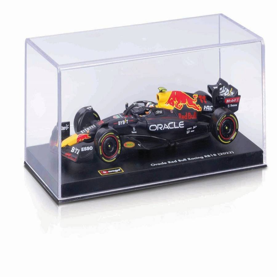 #1 Max Verstappen 1/43 RED BULL F1 RB18 2022 WITH HELMET - COLLECTORS HARD CASE Bburago