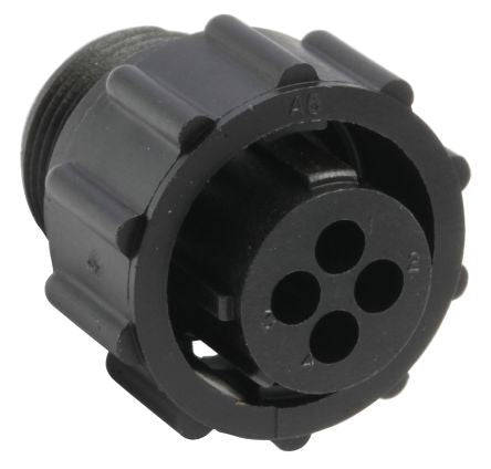 4 Pole Cable Mount Connector Plug With Female Contacts 206060 1