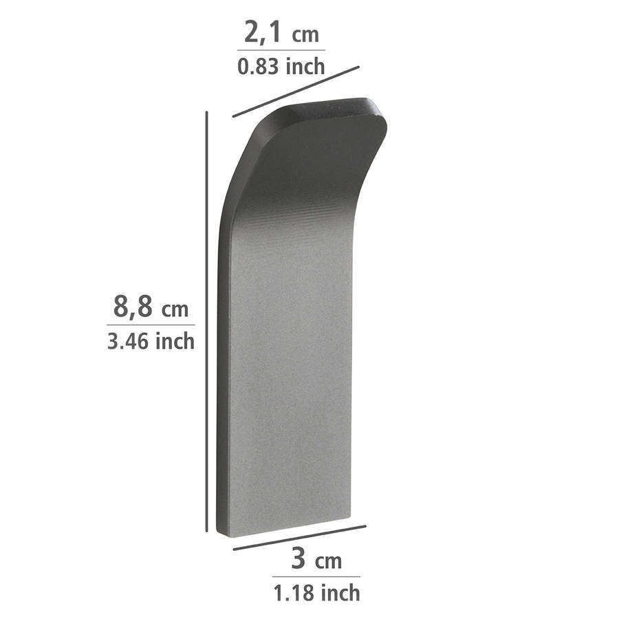 Wenko Wall Hook Montella Aluminium