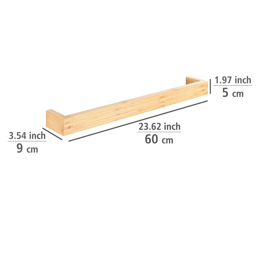Wenko Towel Rail 60cm Bambusa Range Bamboo