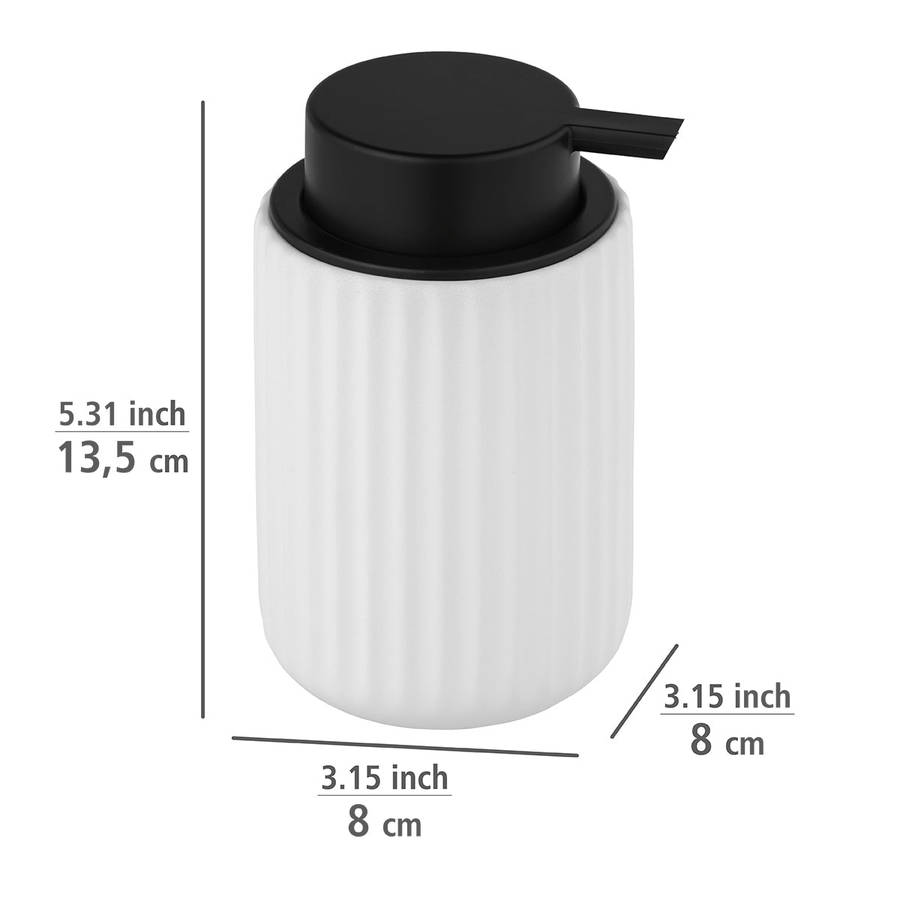 Wenko Soap Dispenser Belluno White Ceramic
