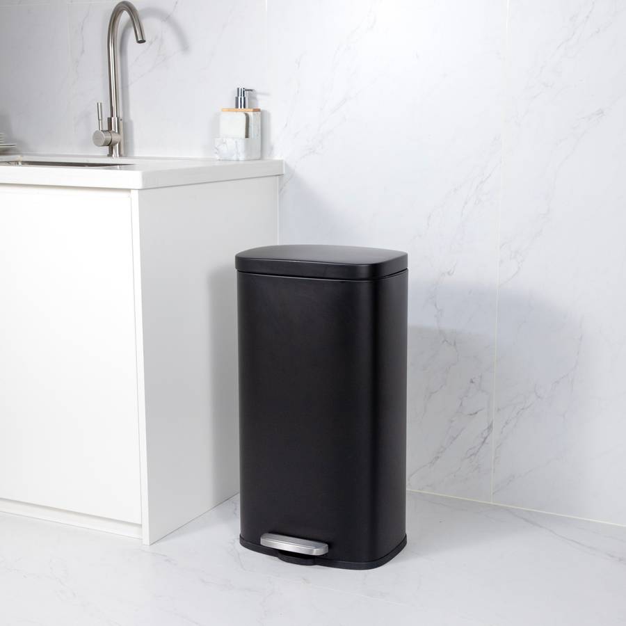 Casa 30 L Rectangle Steel Pedal Bin | Modena