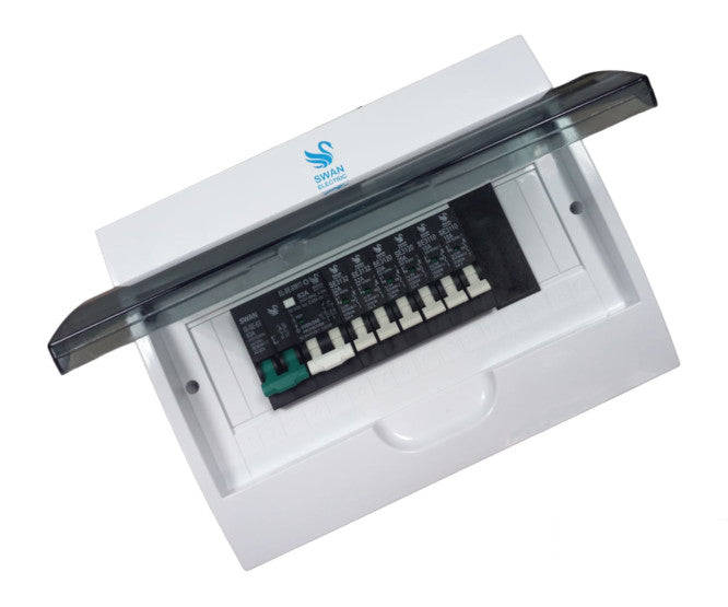 Populated Db Board 16 W Surface El/Iso + 6 Breakers Samite Pvc Tray Db Ss 16 W Ps (Pop)
