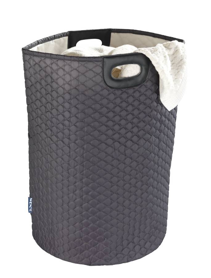 Wenko Laundry Basket 79 L Wabo Black