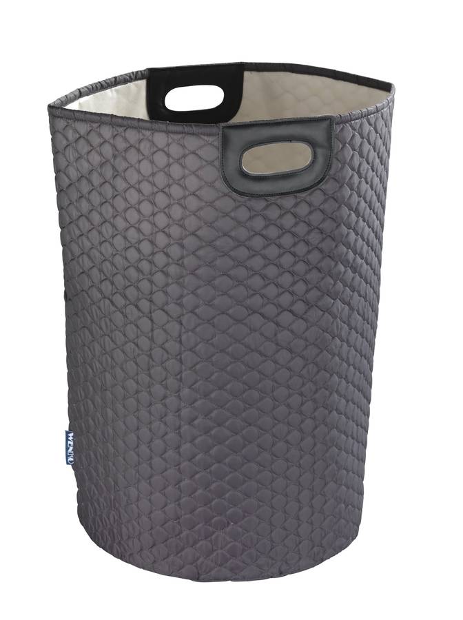 Wenko Laundry Basket 79 L Wabo Black