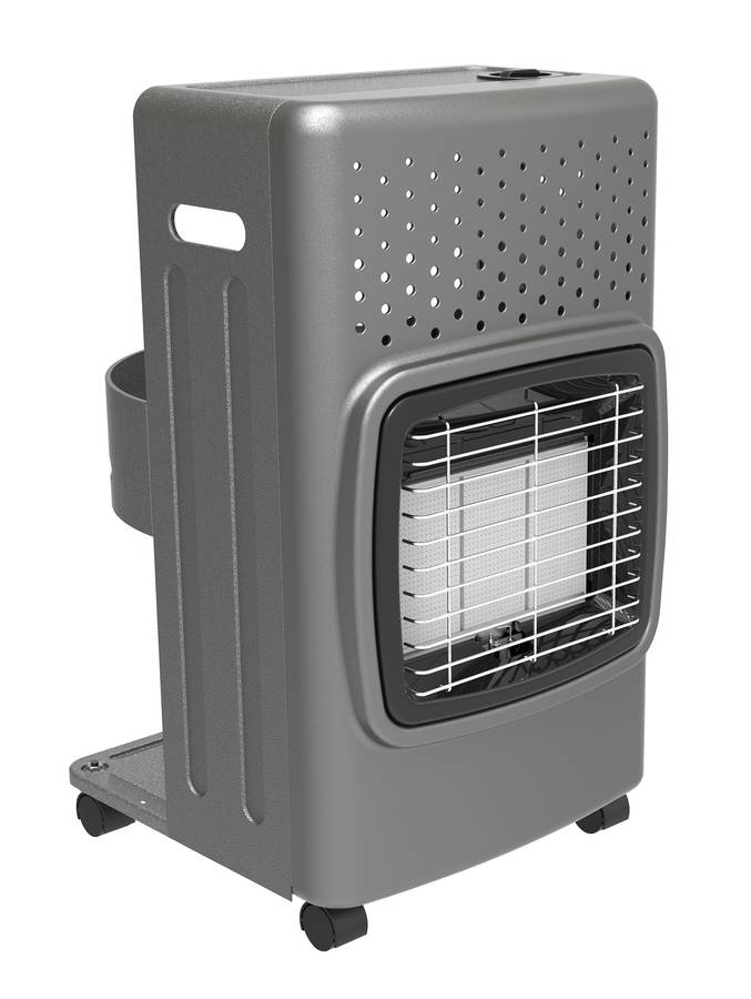 Alva 3 Panel Luxurious Infrared Radiant Indoor Gas Heater Grey