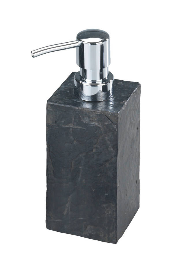 Wenko Soap Dispenser Slate Rock Range Polyresin Anthracite