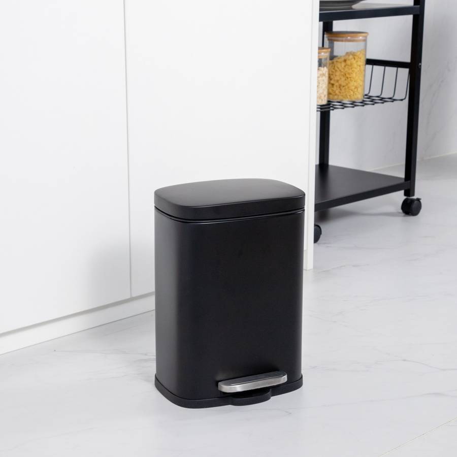 Casa 5 L Rectangle Steel Pedal Bin | Modena