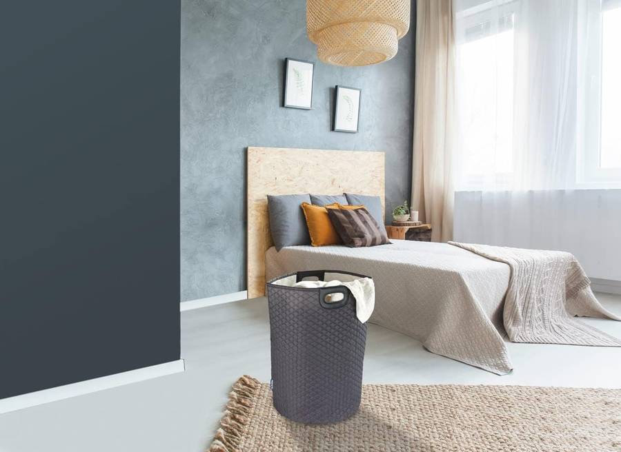 Wenko Laundry Basket 79 L Wabo Black
